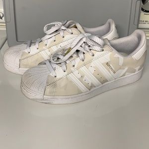 Adidas superstar print sneakers